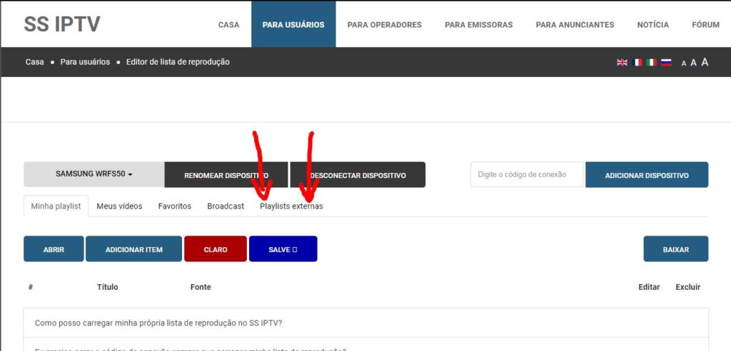 Como adicionar lista IPTV no SSIPTV